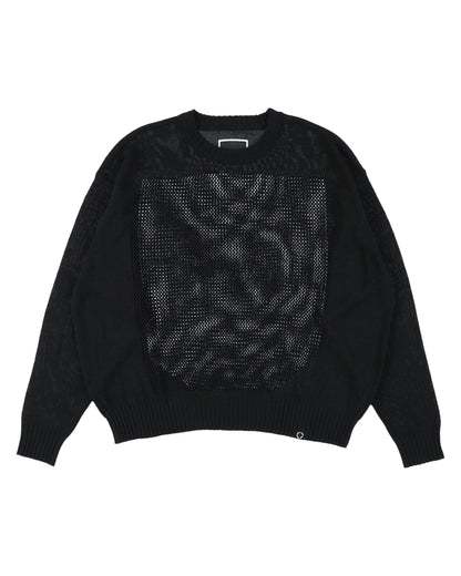 WINDOW WEB SWEATER BLACK