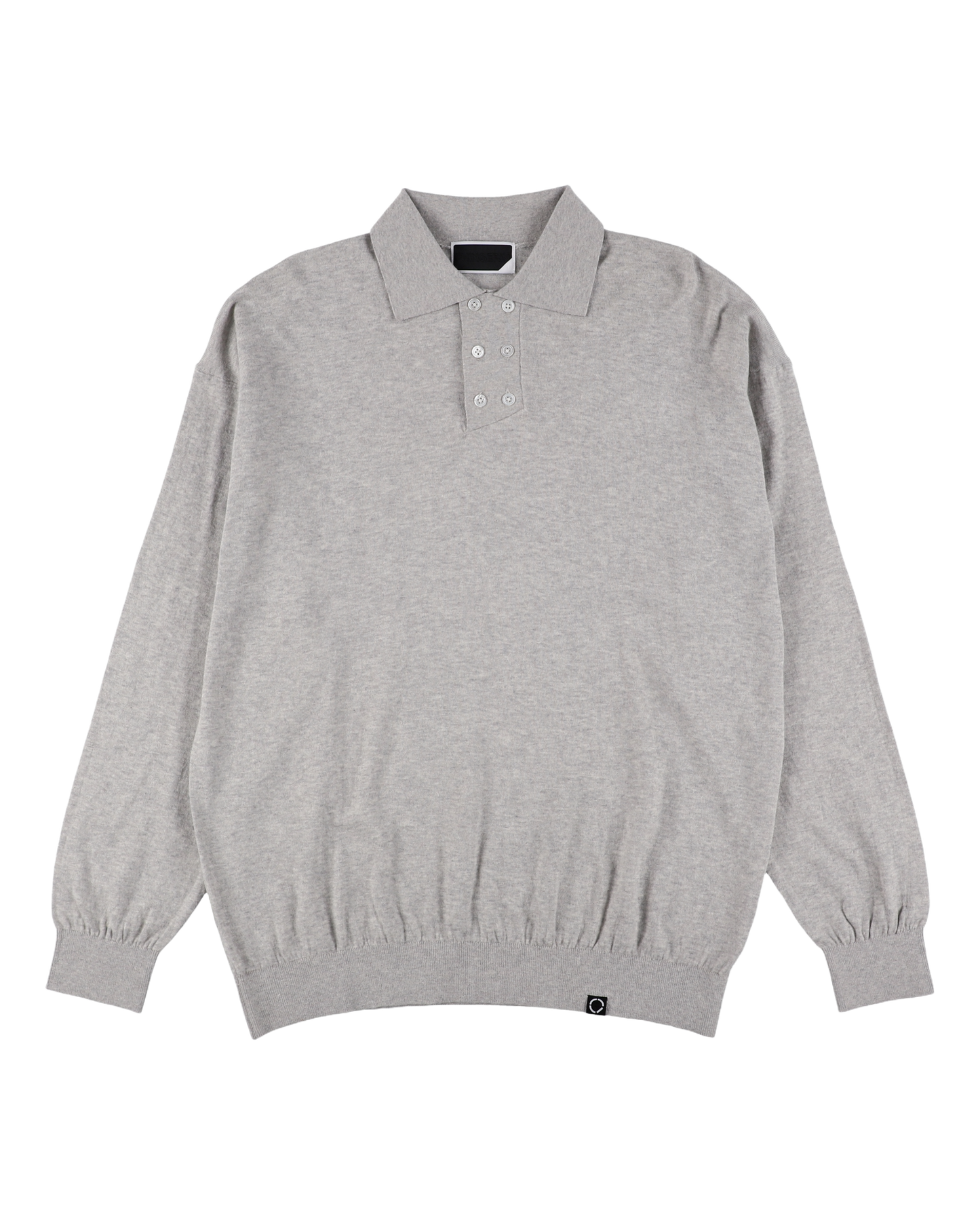 DOUBLE KNIT POLO LIGHT GREY