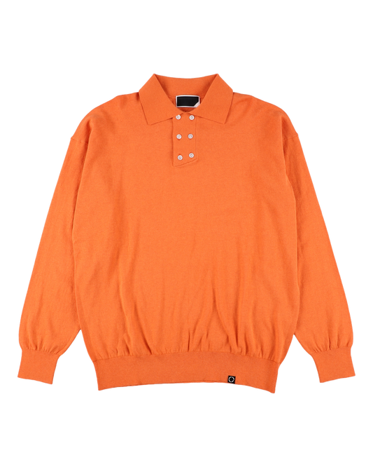 DOUBLE KNIT POLO ORANGE