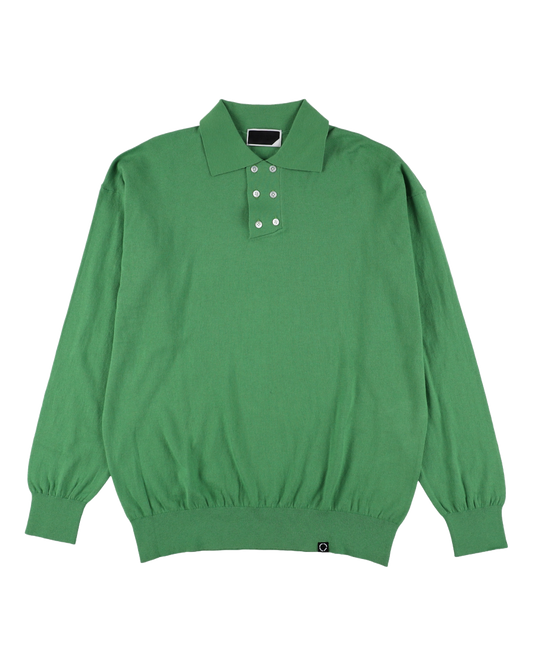 DOUBLE KNIT POLO GREEN