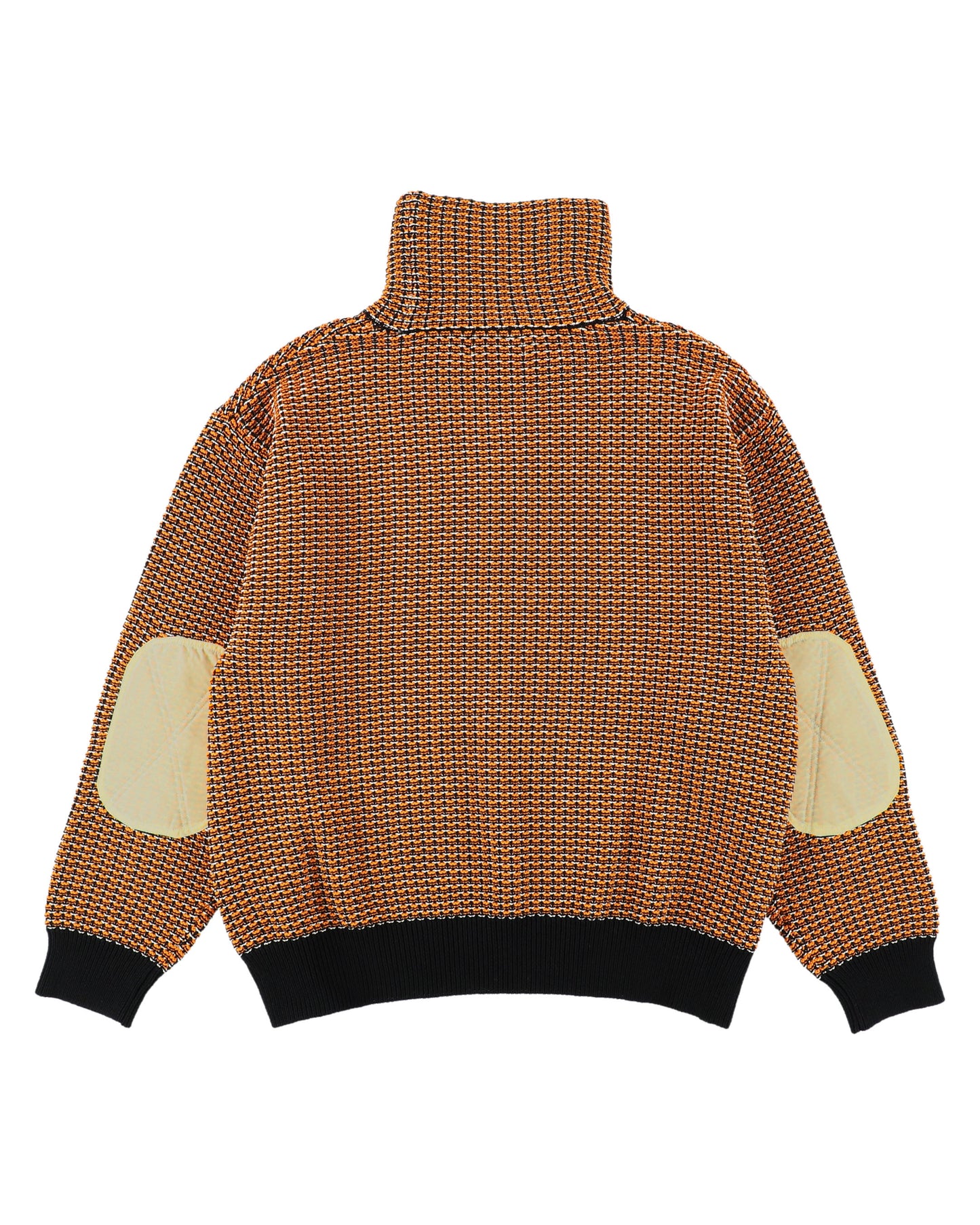 MIX KNIT SWEATER ORANGE