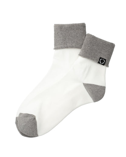 SOCKS! ORGANIC WHITE X GREY