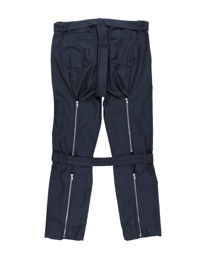 BONTAGE PANTS SMOOTH NAVY STRIPE