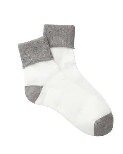 SOCKS! ORGANIC WHITE X GREY