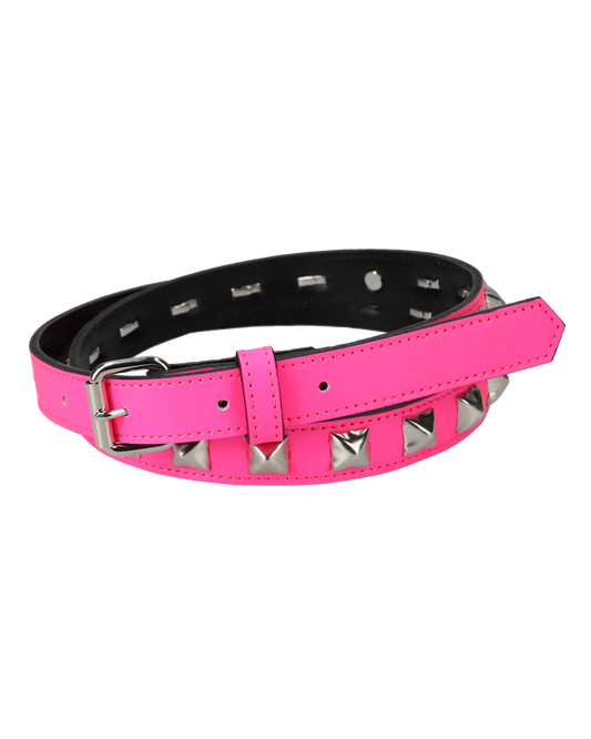 HALF STUDS BELT PINK