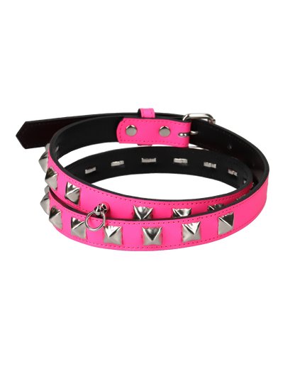 HALF STUDS BELT PINK