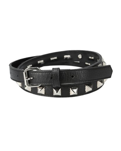 HALF STUDS BELT BLACK