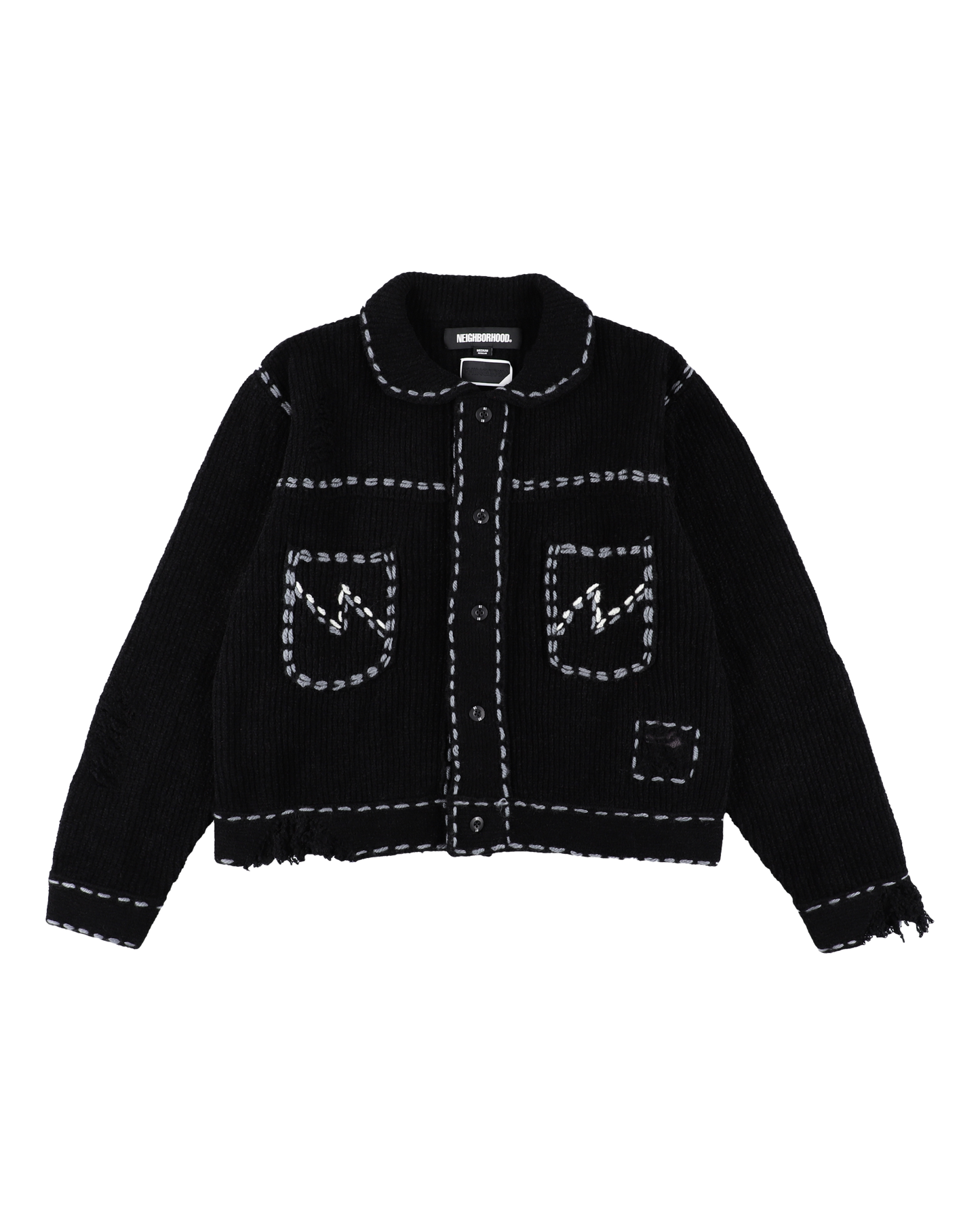 希少 phingerin ニットジャケット NH X PHINGERIN PG1 SAVAGE KNIT BLACK