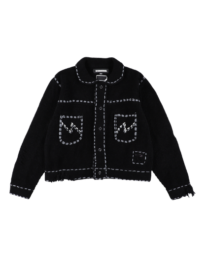 NH X PHINGERIN PG1 SAVAGE KNIT BLACK