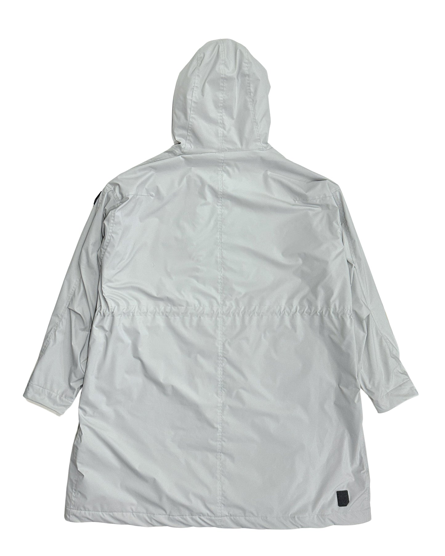 SOFT HOODED WEATHER COAT WHITE