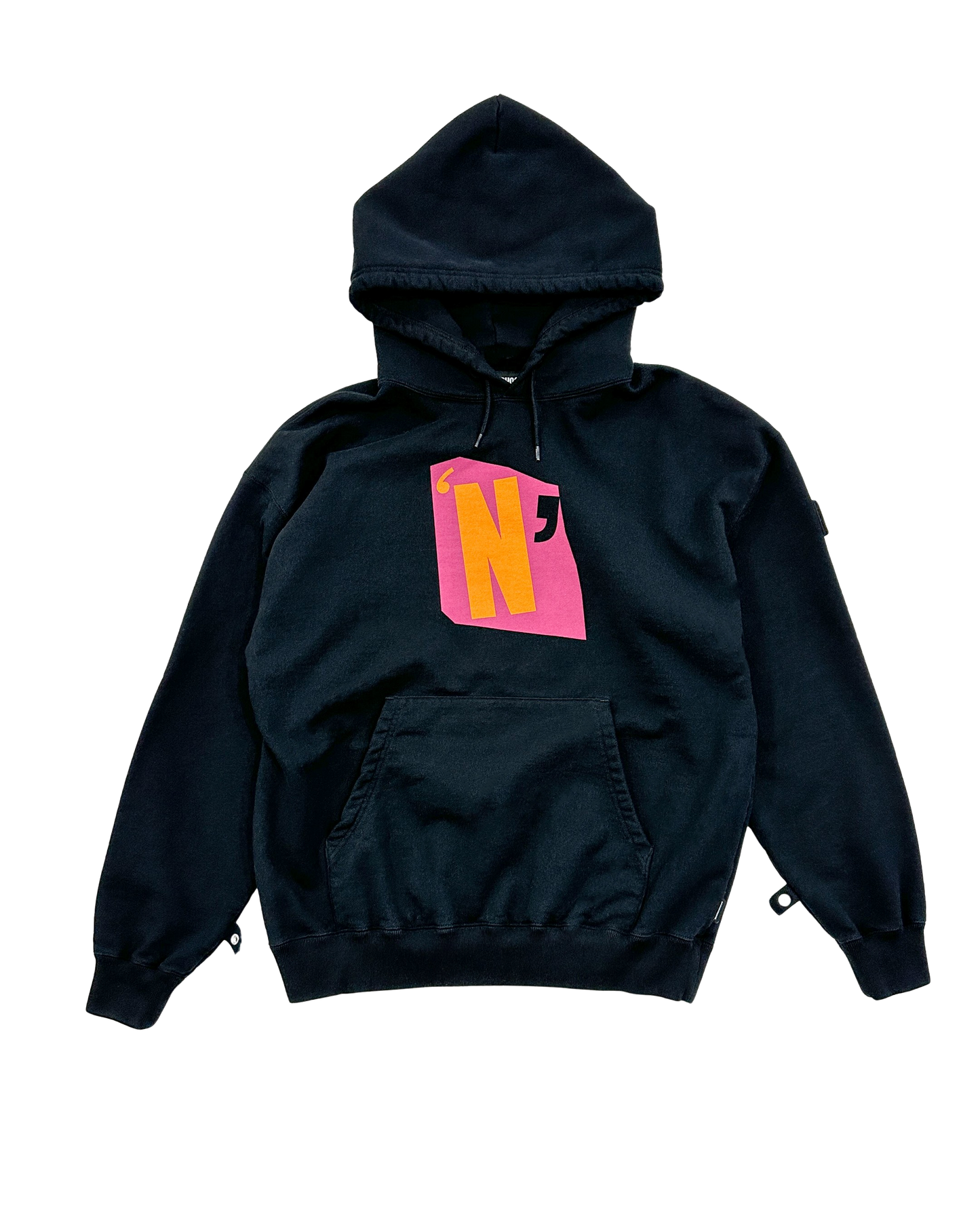 NH X PHINGERIN SWEAT HOODIE LS BLACK