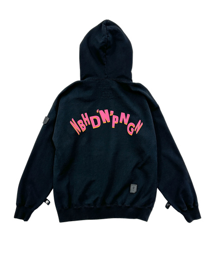 NH X PHINGERIN SWEAT HOODIE LS BLACK