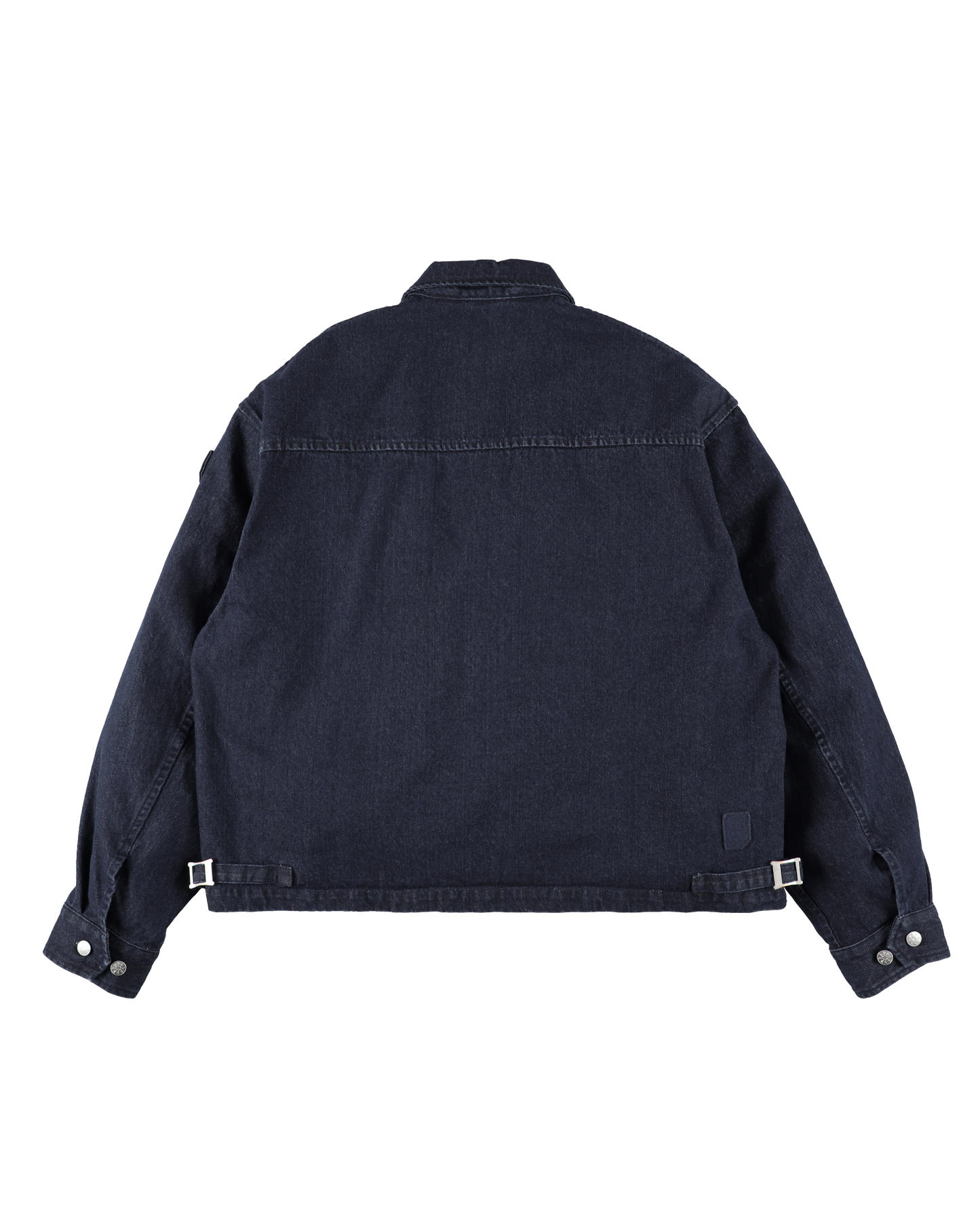 ZIP DENIM WORK JACKET NAVY