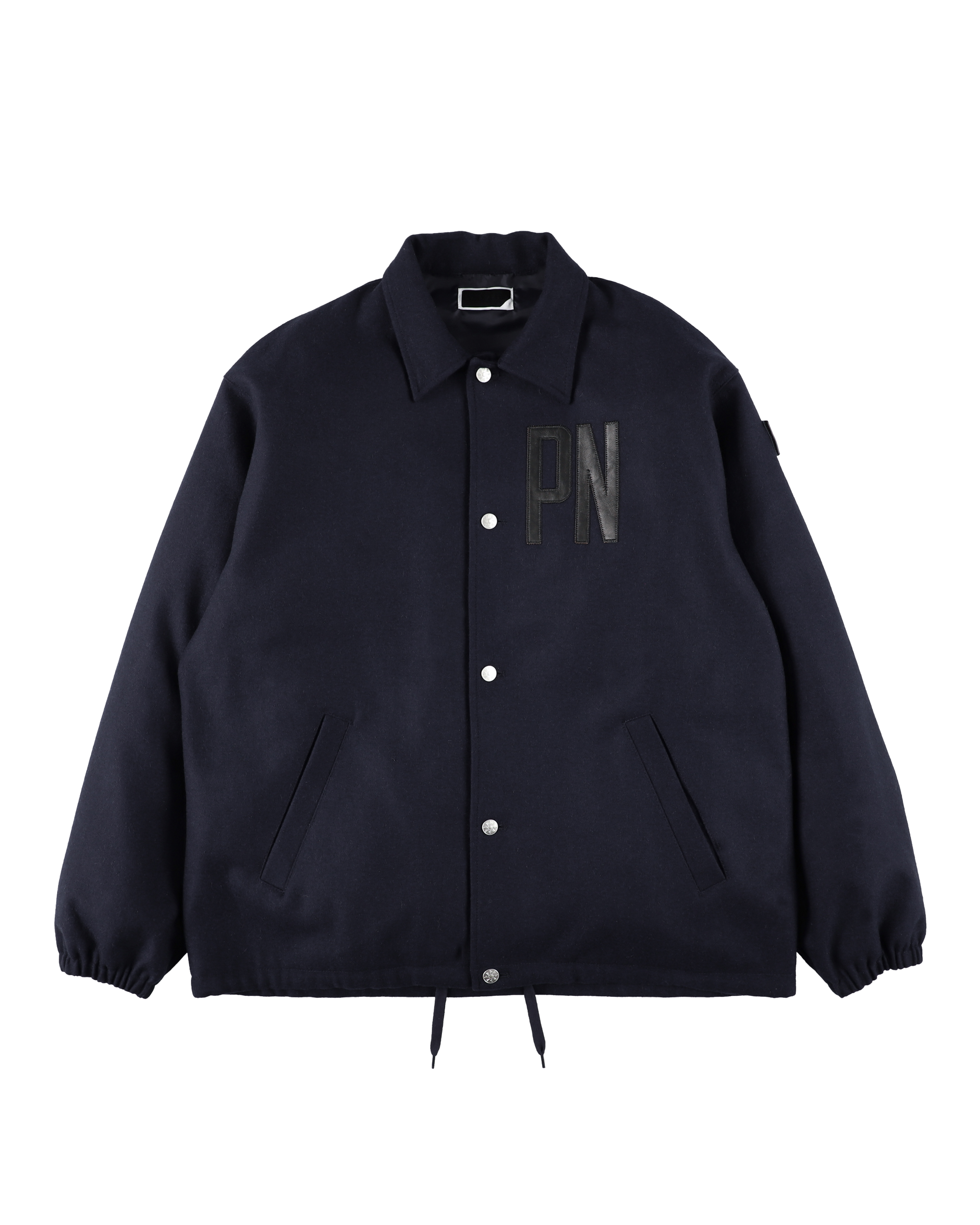 WOOL MELTON COACH JACKET NAVY – PHINGERIN