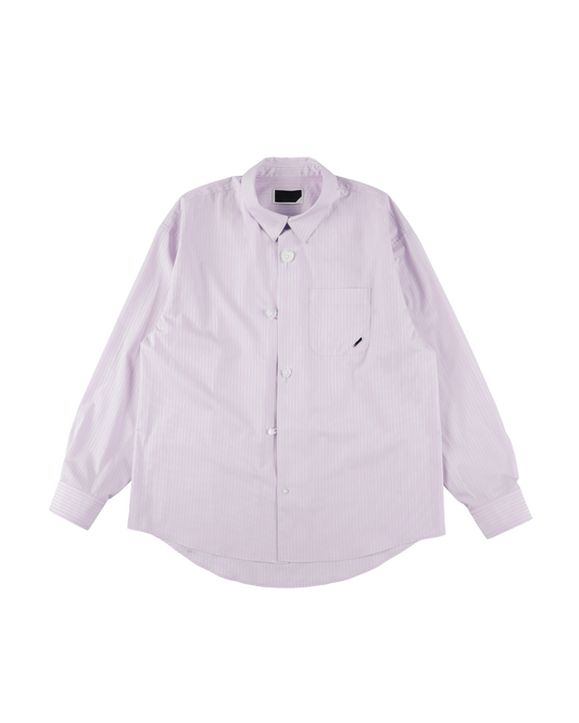 FLOATING HEART BROADCLOTH SHIRT LAVENDER STRIPE