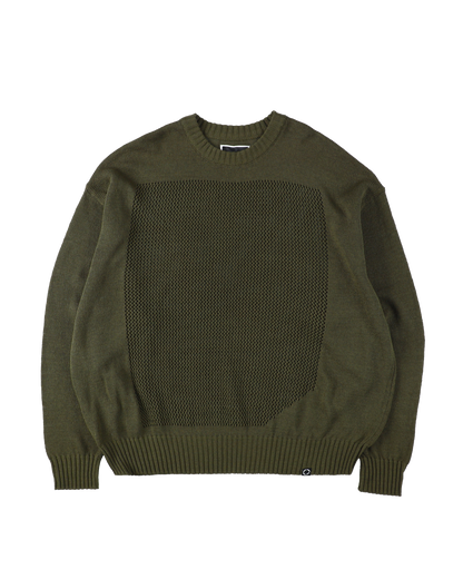 WINDOW WEB SWEATER OLIVE DRAB