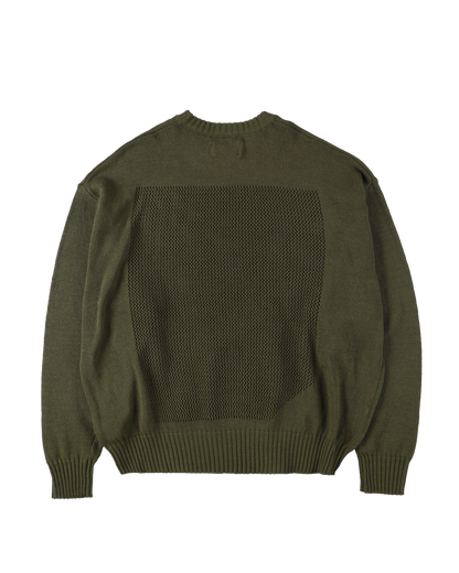 WINDOW WEB SWEATER OLIVE DRAB