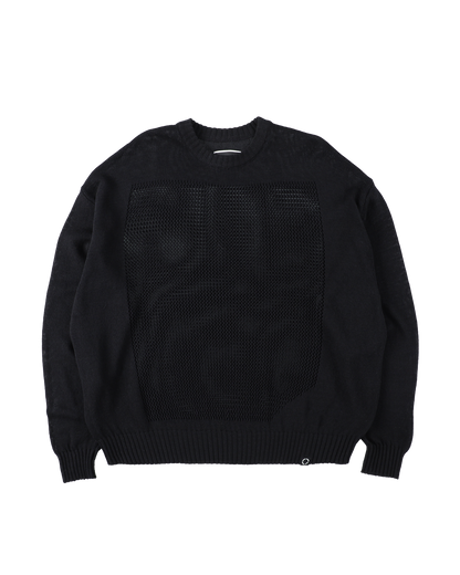 WINDOW WEB SWEATER BLACK