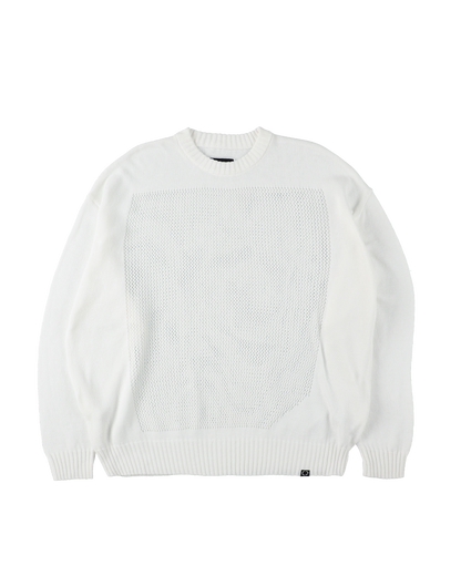 WINDOW WEB SWEATER WHITE