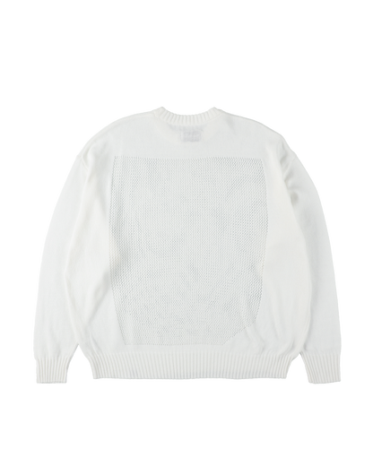 WINDOW WEB SWEATER WHITE