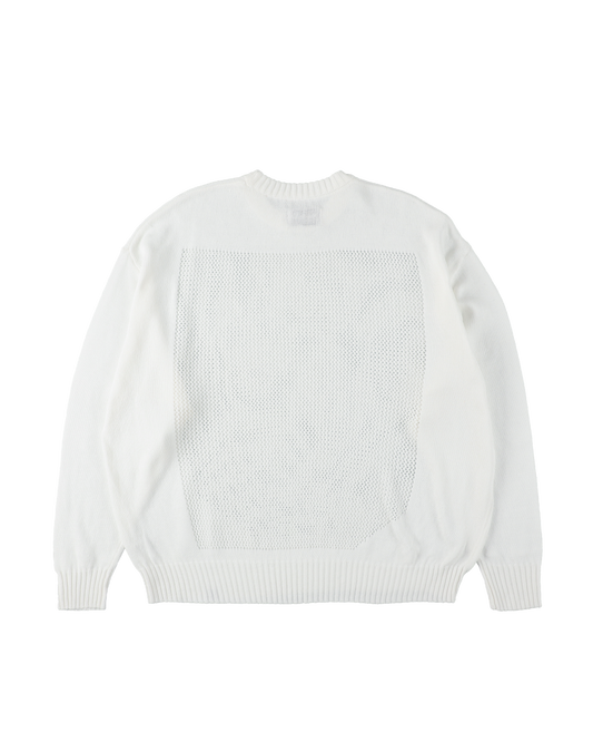 WINDOW WEB SWEATER WHITE