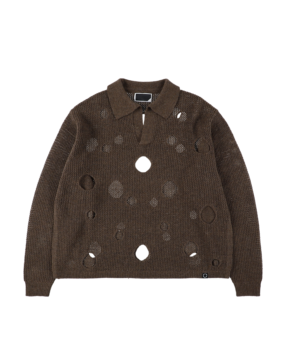 HOLE KNIT SKIPPER BROWN – PHINGERIN