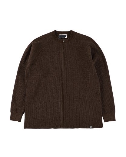 CORDY KNIT CYCLE JACKET BROWN