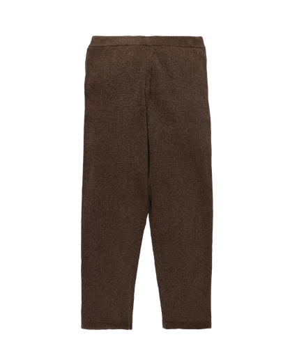 CORDY KNIT PANTS BROWN