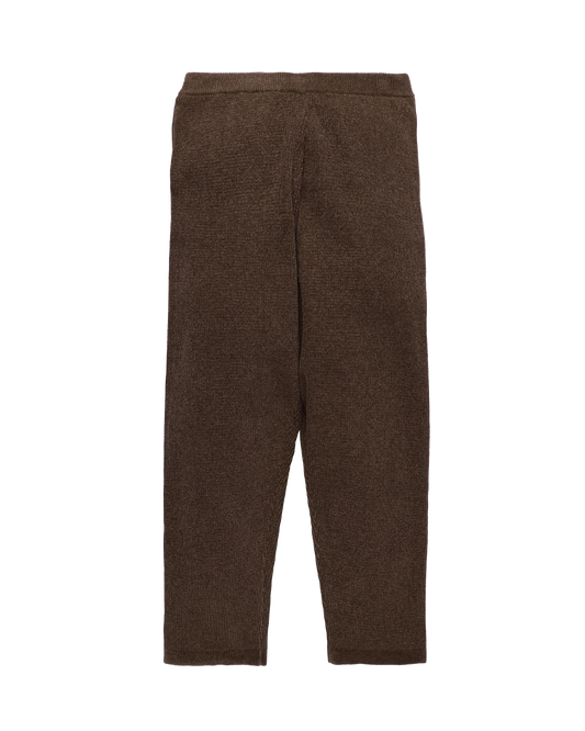 CORDY KNIT PANTS BROWN