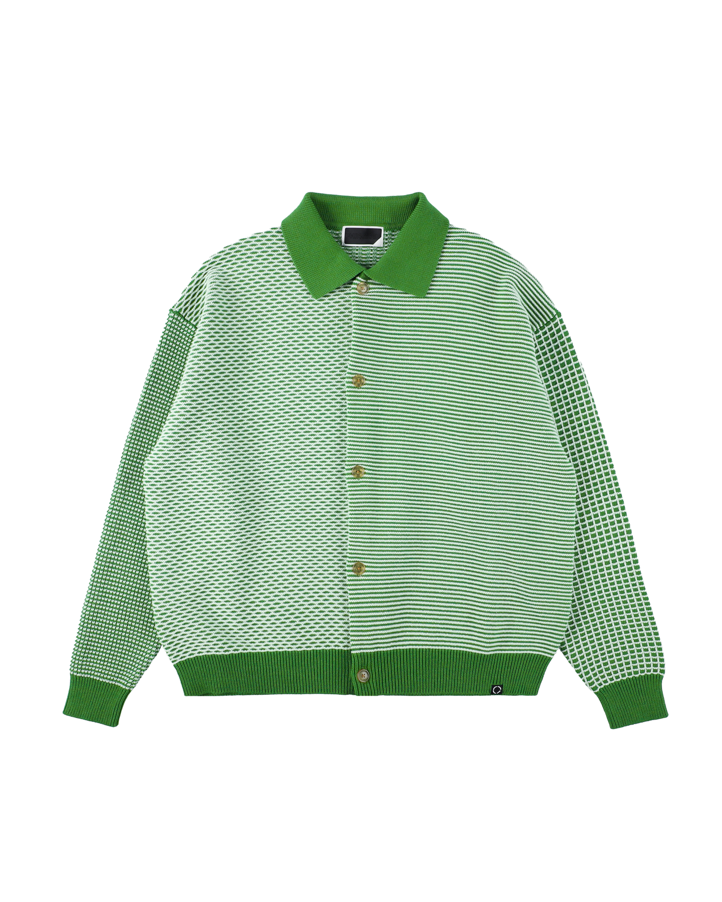 MULTI KNIT SHIRT JACKET GREEN