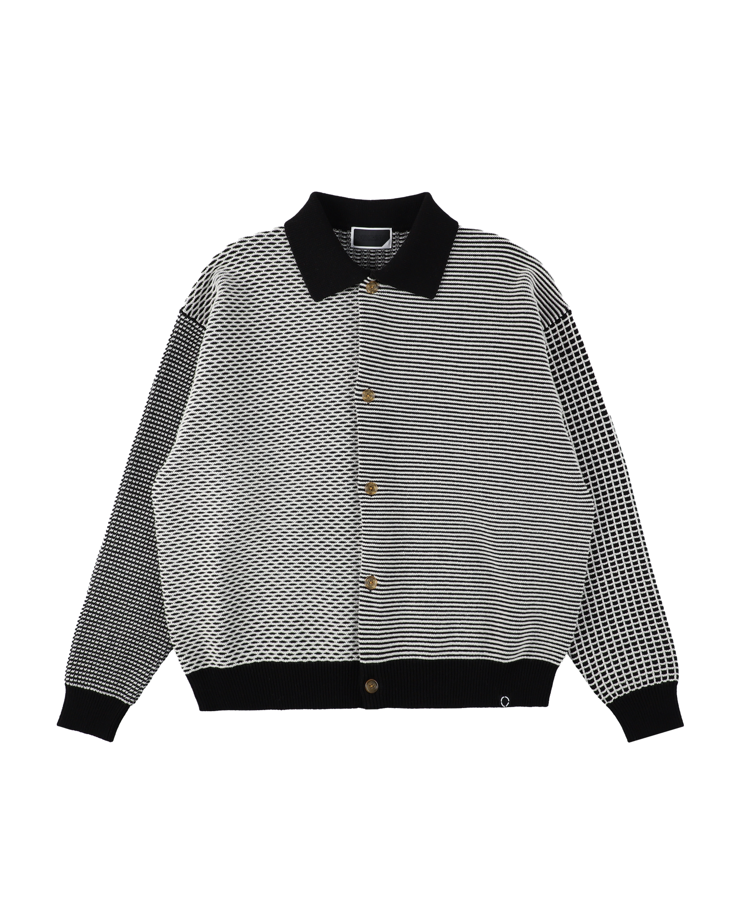 MULTI KNIT SHIRT JACKET BLACK