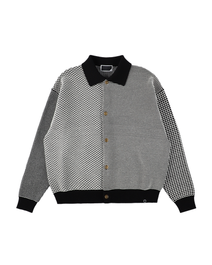 MULTI KNIT SHIRT JACKET BLACK