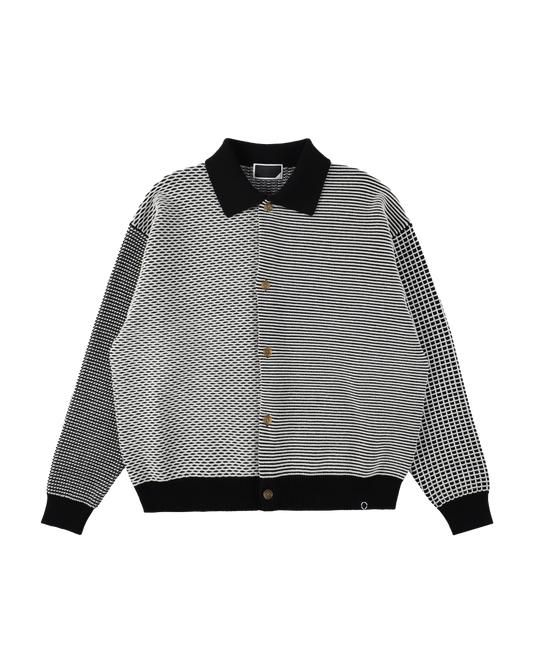 MULTI KNIT SHIRT JACKET BLACK