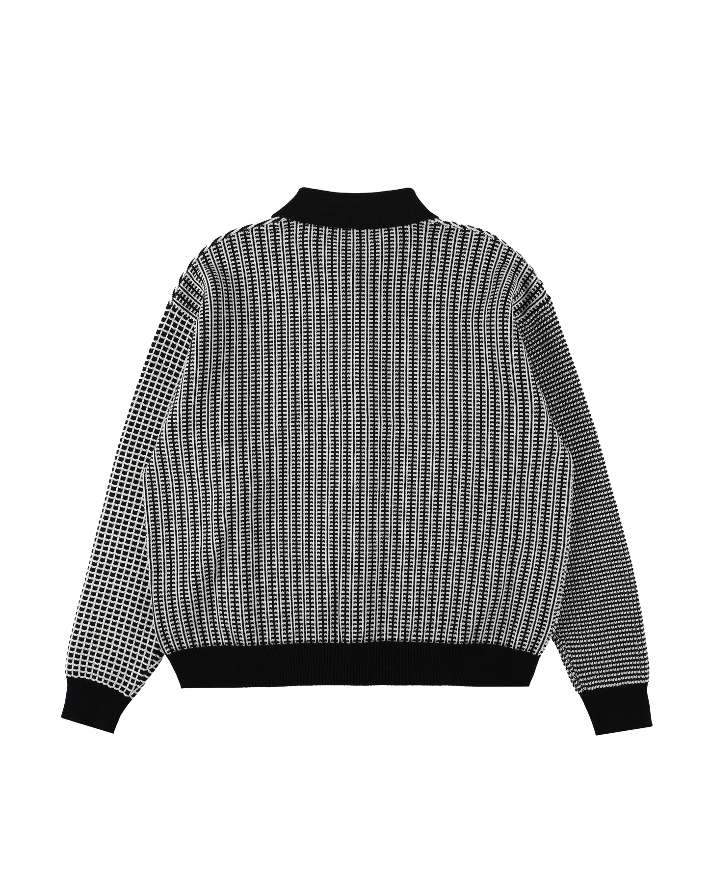 MULTI KNIT SHIRT JACKET BLACK