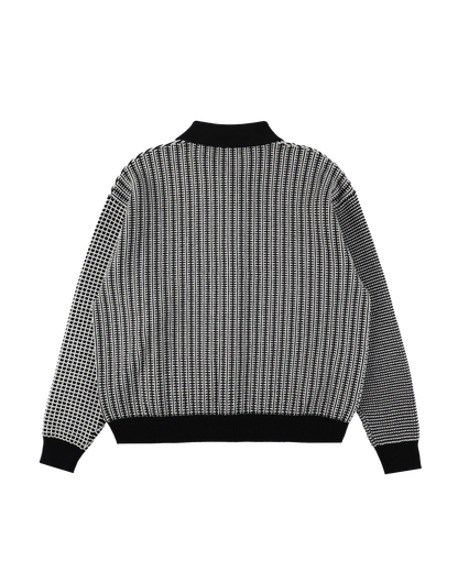 MULTI KNIT SHIRT JACKET BLACK