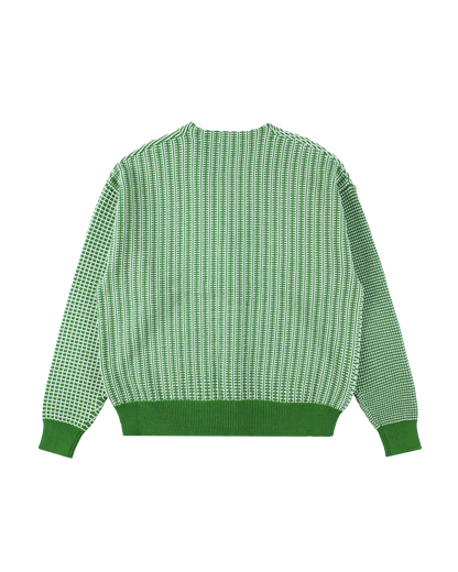 MULTI KNIT CARDIGAN GREEN