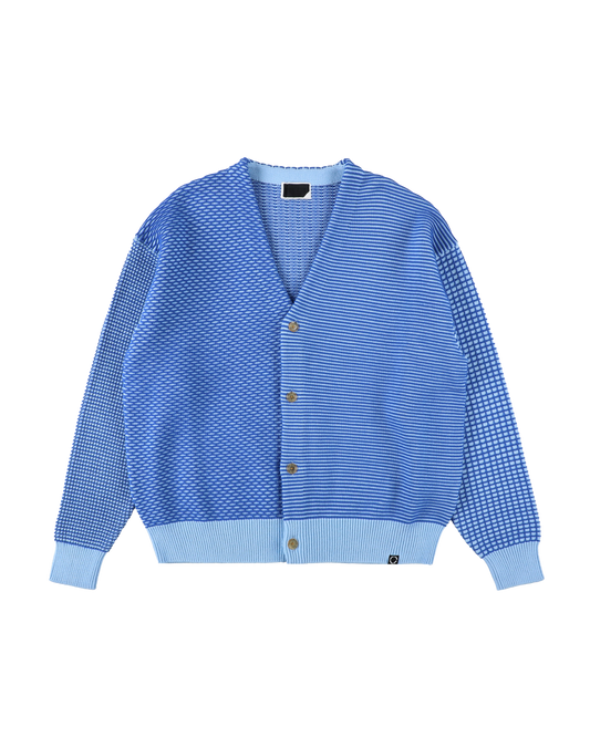 MULTI KNIT CARDIGAN BLUE