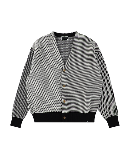 MULTI KNIT CARDIGAN BLACK