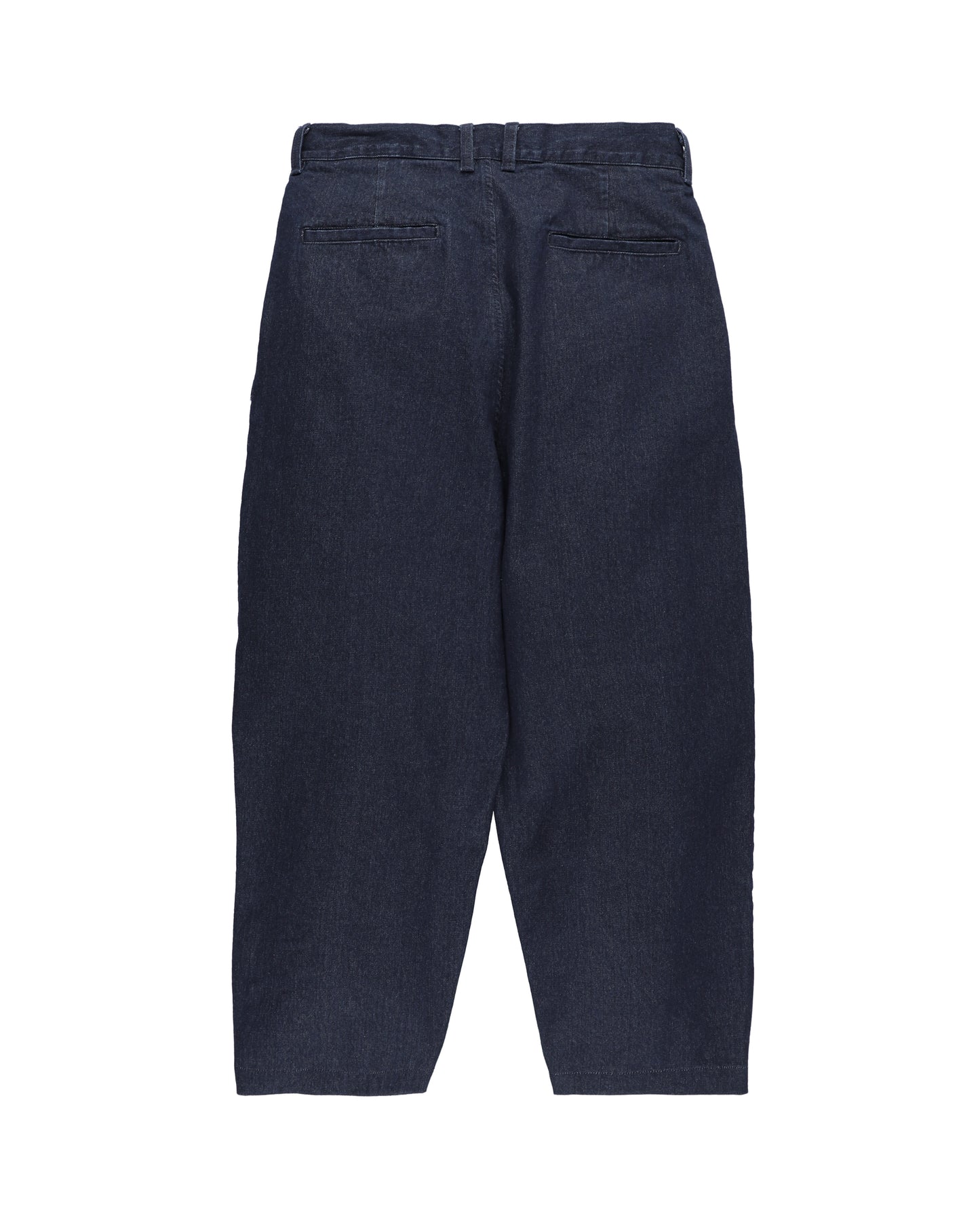 DENIM PLEAT PANTS NAVY