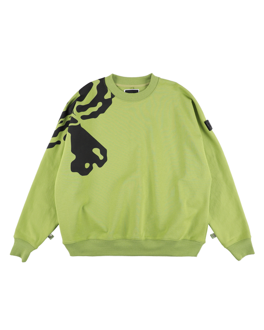 MONO SEAM SWEATSHIRT LIME GREEN