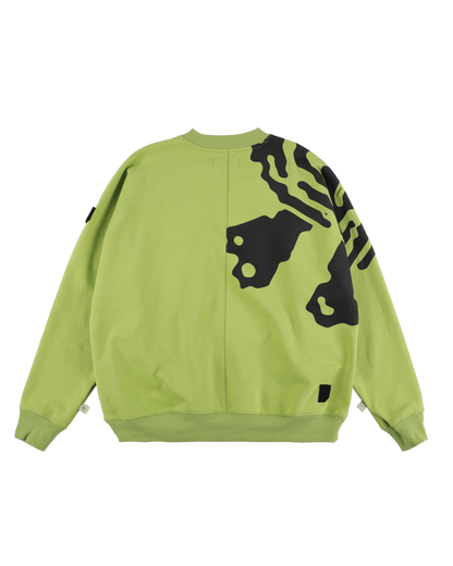 MONO SEAM SWEATSHIRT LIME GREEN
