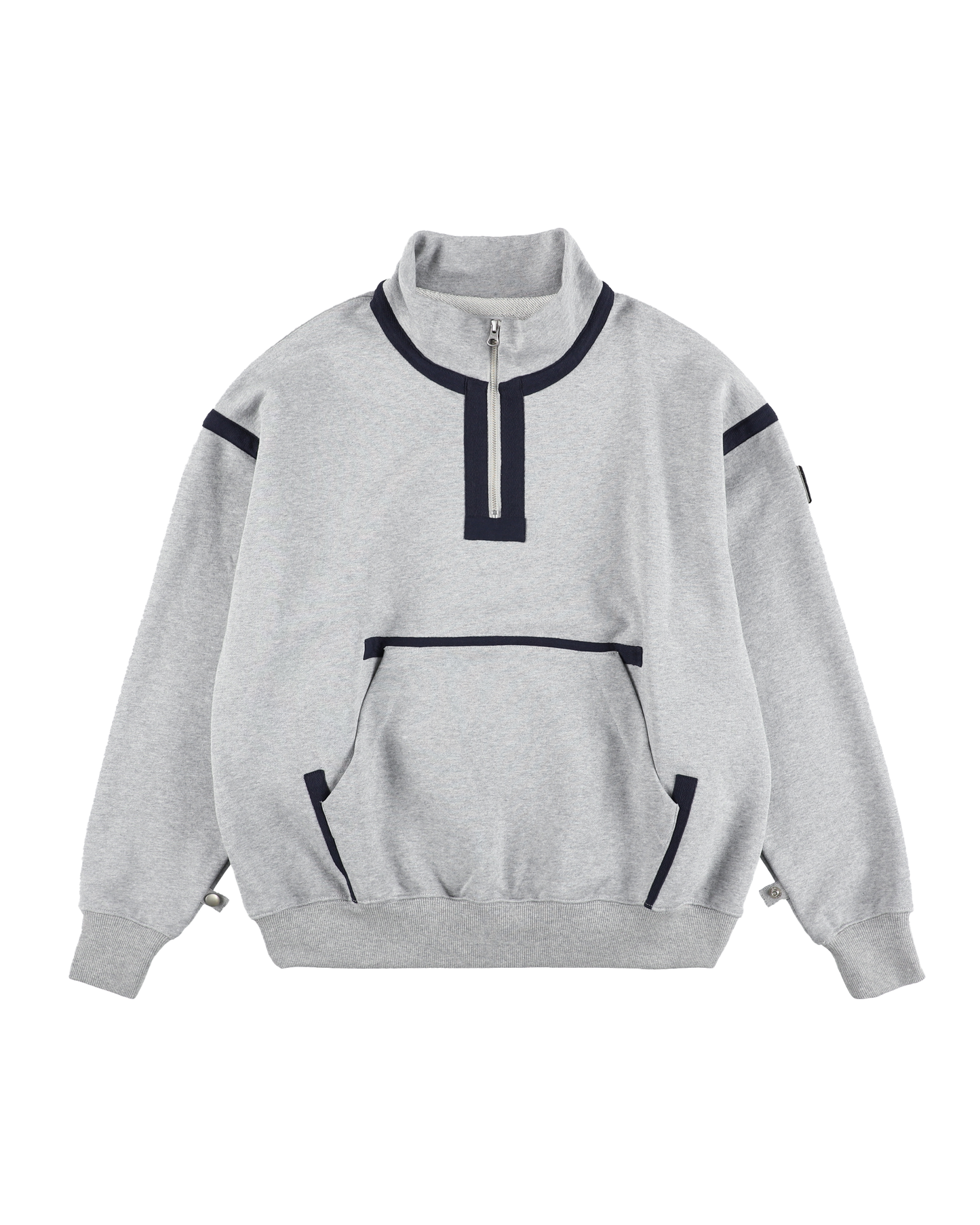 QUARTER ZIP SWEATSHIRT HEATHER GREY