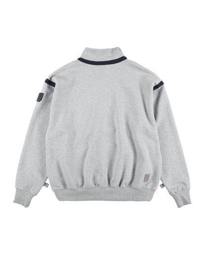 QUARTER ZIP SWEATSHIRT HEATHER GREY