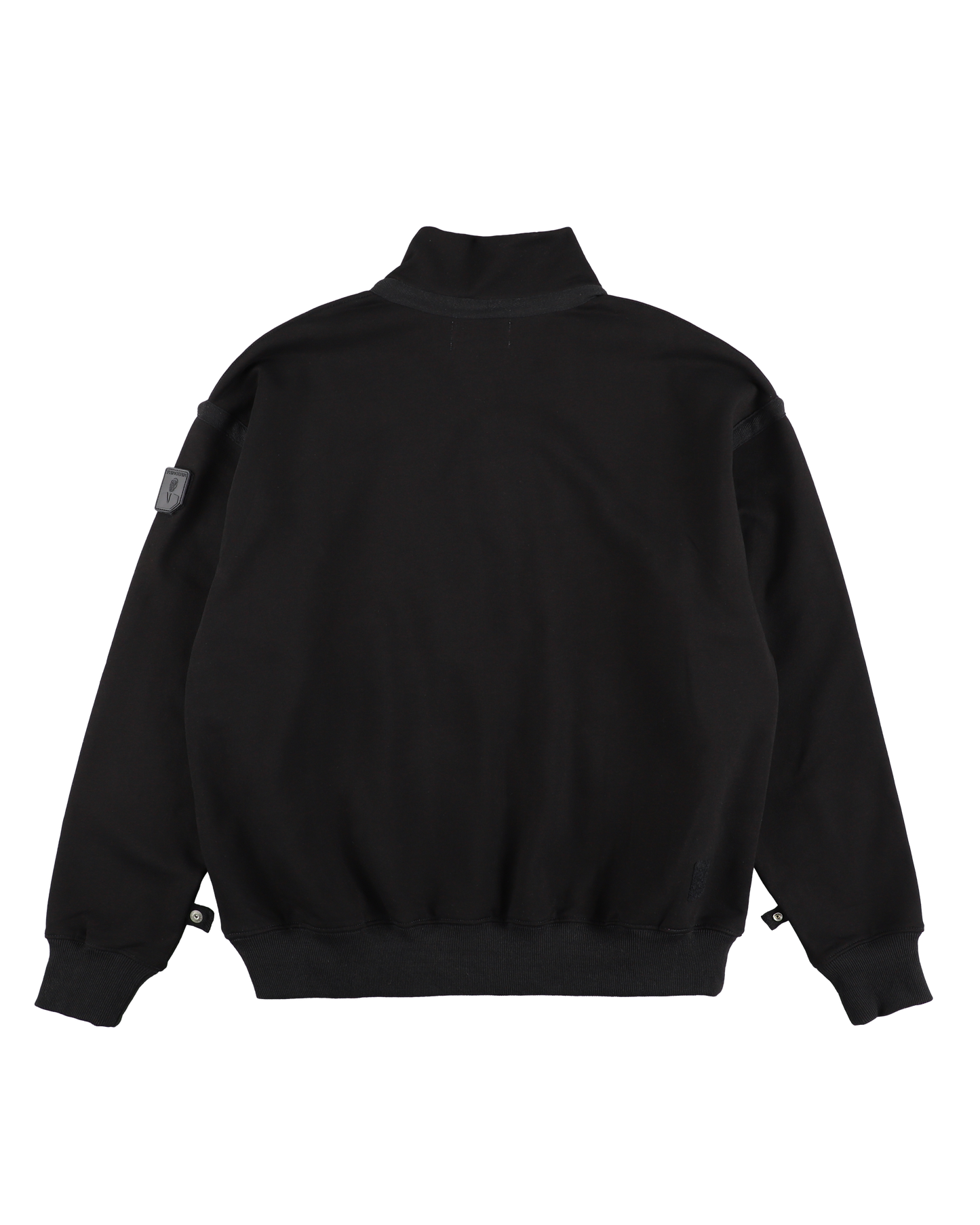 QUARTER ZIP SWEATSHIRT BLACK
