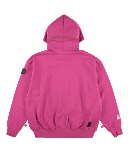 ZIPOFF HOODIE MAGENTA