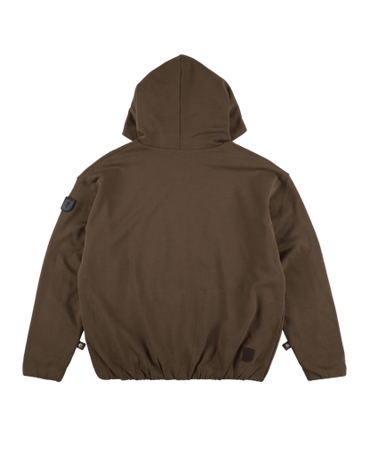 REVERSIBLE ZIP HOODIE ORIGINAL PLAID BROWN