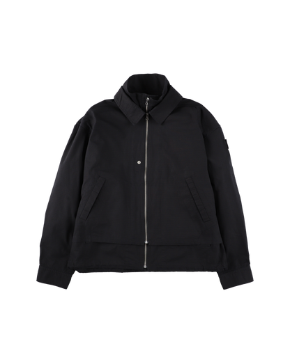 DOUBLE ZIP RIPSTOP JACKET BLACK