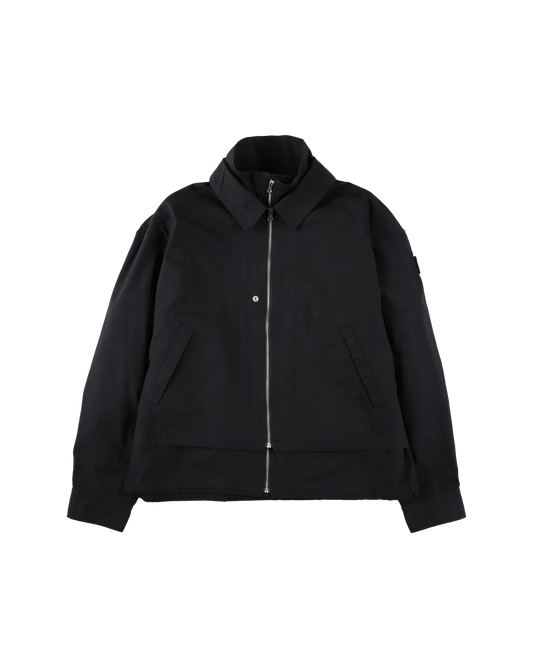 DOUBLE ZIP RIPSTOP JACKET BLACK