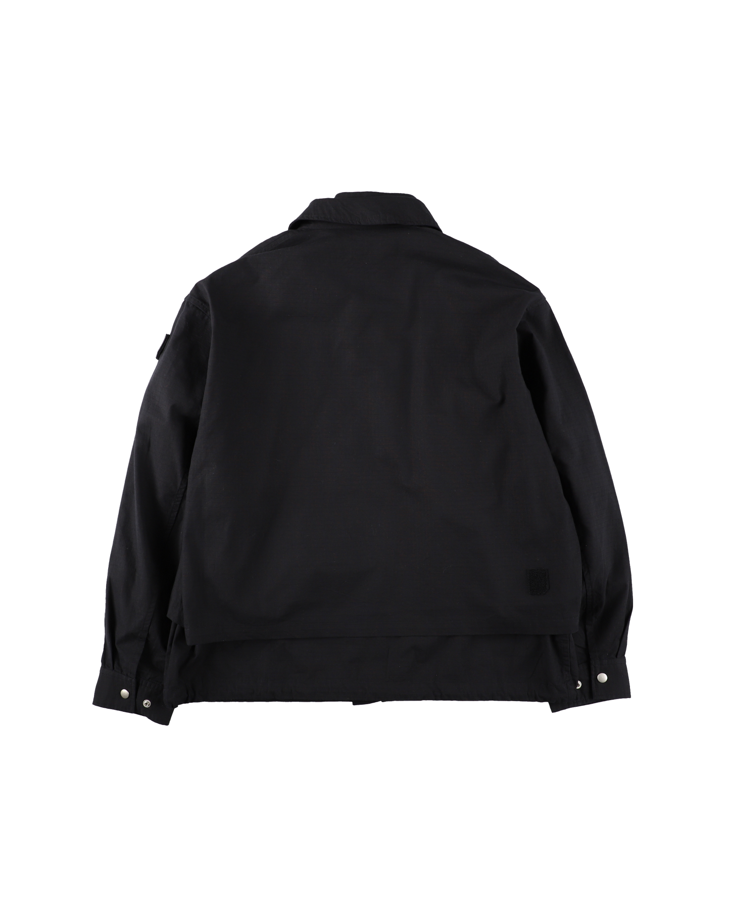 DOUBLE ZIP RIPSTOP JACKET BLACK