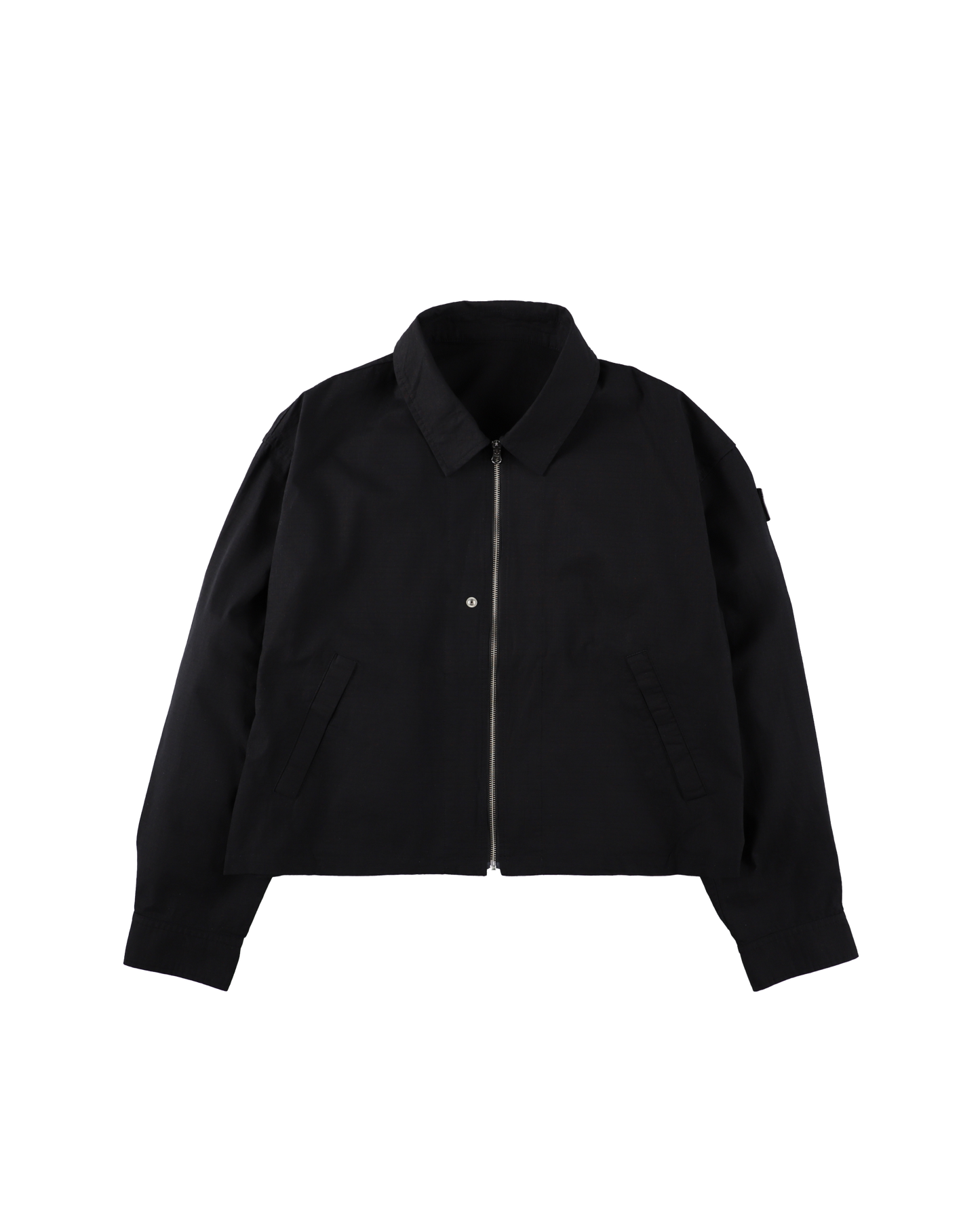 DOUBLE ZIP RIPSTOP JACKET BLACK